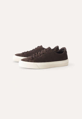 Lace-up trainers, Brown, webstill