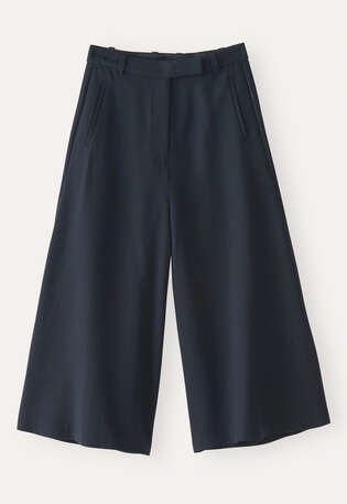 Tailored culottes, Ink teal, webstill
