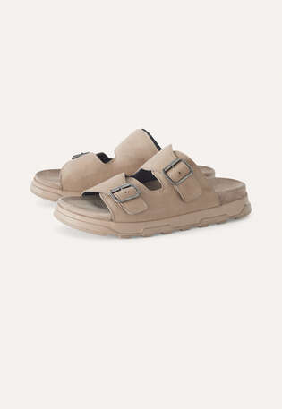 Chunky-buckle sandals, Barley, webstill