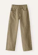 Straight-leg jeans, Washed olive, webstill