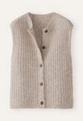 Sleeveless cardigan, Shell grey, webstill