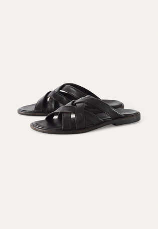 Lattice sandals, Dark brown, webstill