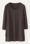 Jersey tunic, Dark brown, webstill