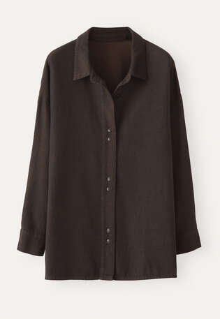 Over-shirt, Brown black, webstill