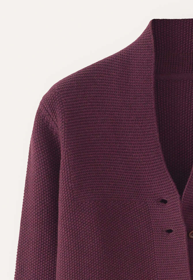 Button-front cardigan, Aubergine, completeTheLook