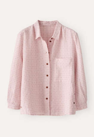 Cross-weave shirt, Soft pink, webstill
