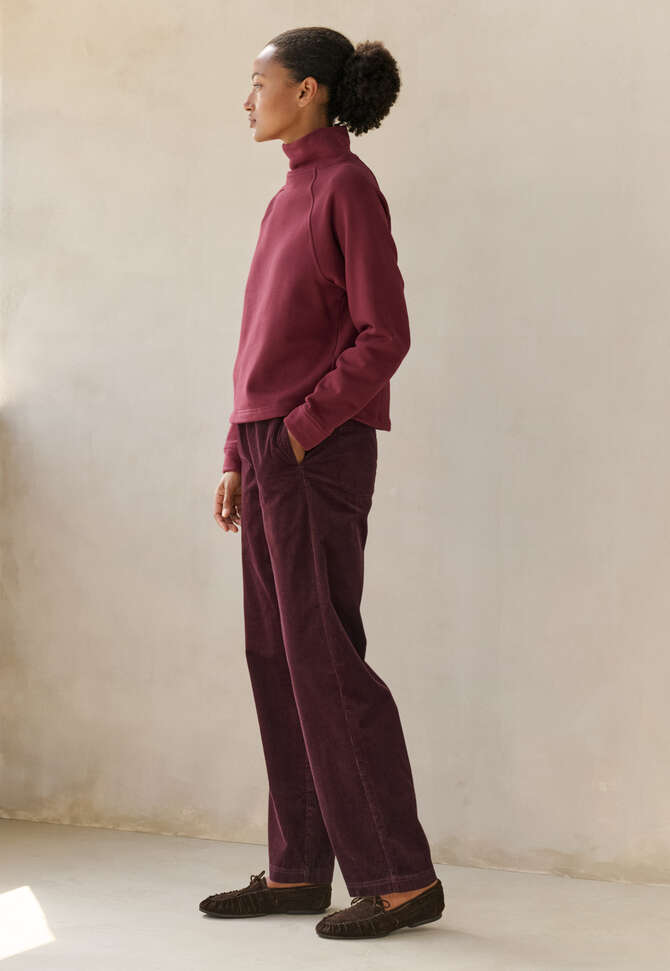 Elasticated trousers, Claret, completeTheLook