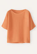 Dolman-sleeve sweater, Apricot peach, webstill