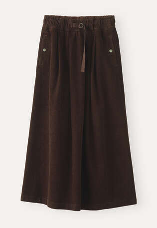 Pull-on skirt, Dark chocolate, webstill
