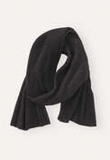 Rib-stitch scarf, Black marl, webstill