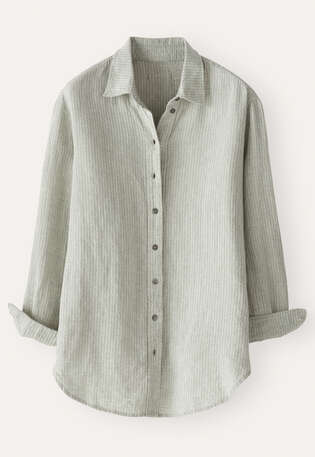 Textured weave overshirt, Pale sage, webstill