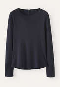Ribbed long-sleeve top, Ink, webstill
