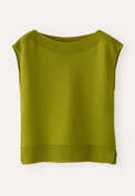 Crochet-stitch sweater, Dark lime, webstill