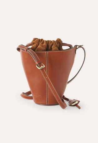 Small bag, Dark tan, webstill