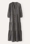 Clipped dobby-weave dress, Slate green, webstill