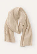 Rib-stitch scarf, Soft fawn, webstill