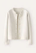 Inlay-stitch cardigan, Pale grey, webstill