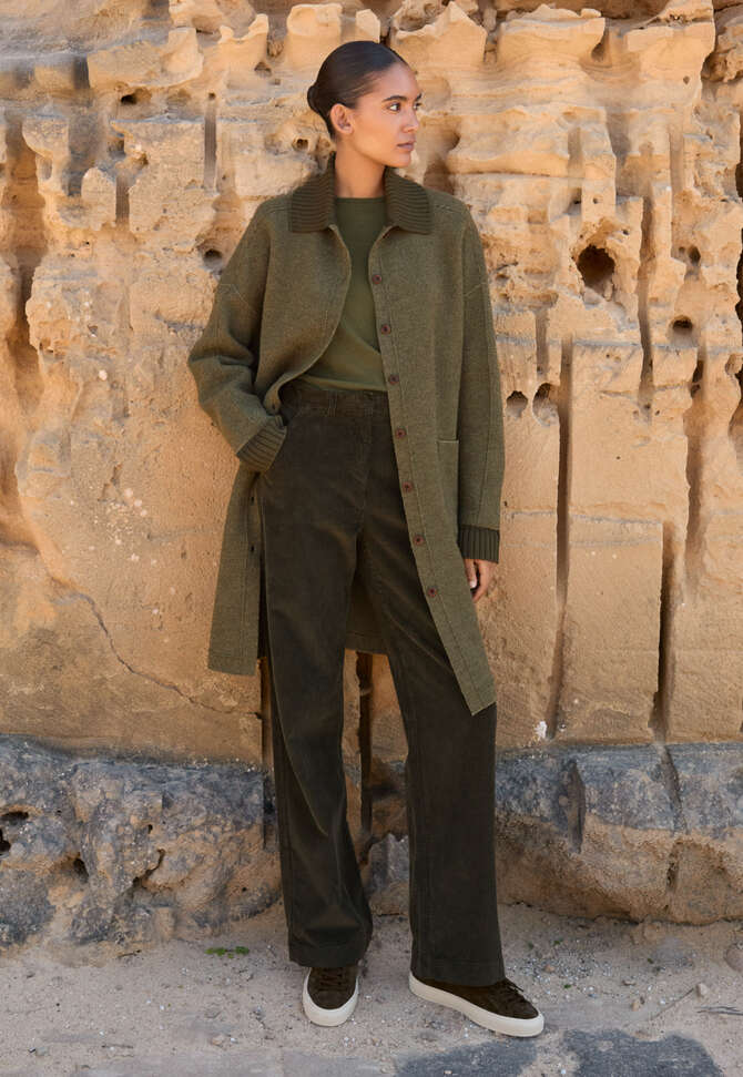 Herringbone coatigan, Khaki, completeTheLook