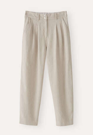 Tapered trousers, Fawn, webstill