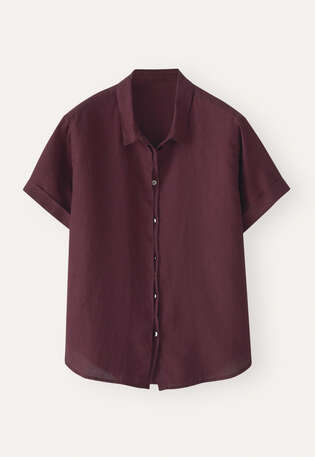 Short-sleeve shirt, Maroon, webstill