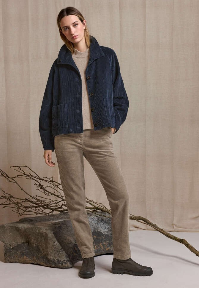 Cord jacket, Petrol ink, completeTheLook