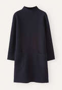 Patch-pocket dress, Blue black, webstill