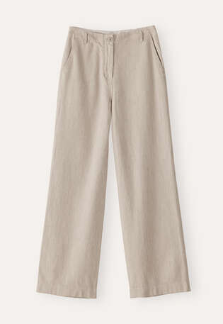 Straight-leg trousers, Fawn, webstill