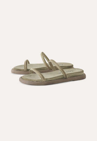 Double-strap sandals, Stone, webstill