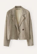 Wide-collar jacket, Natural fern, webstill