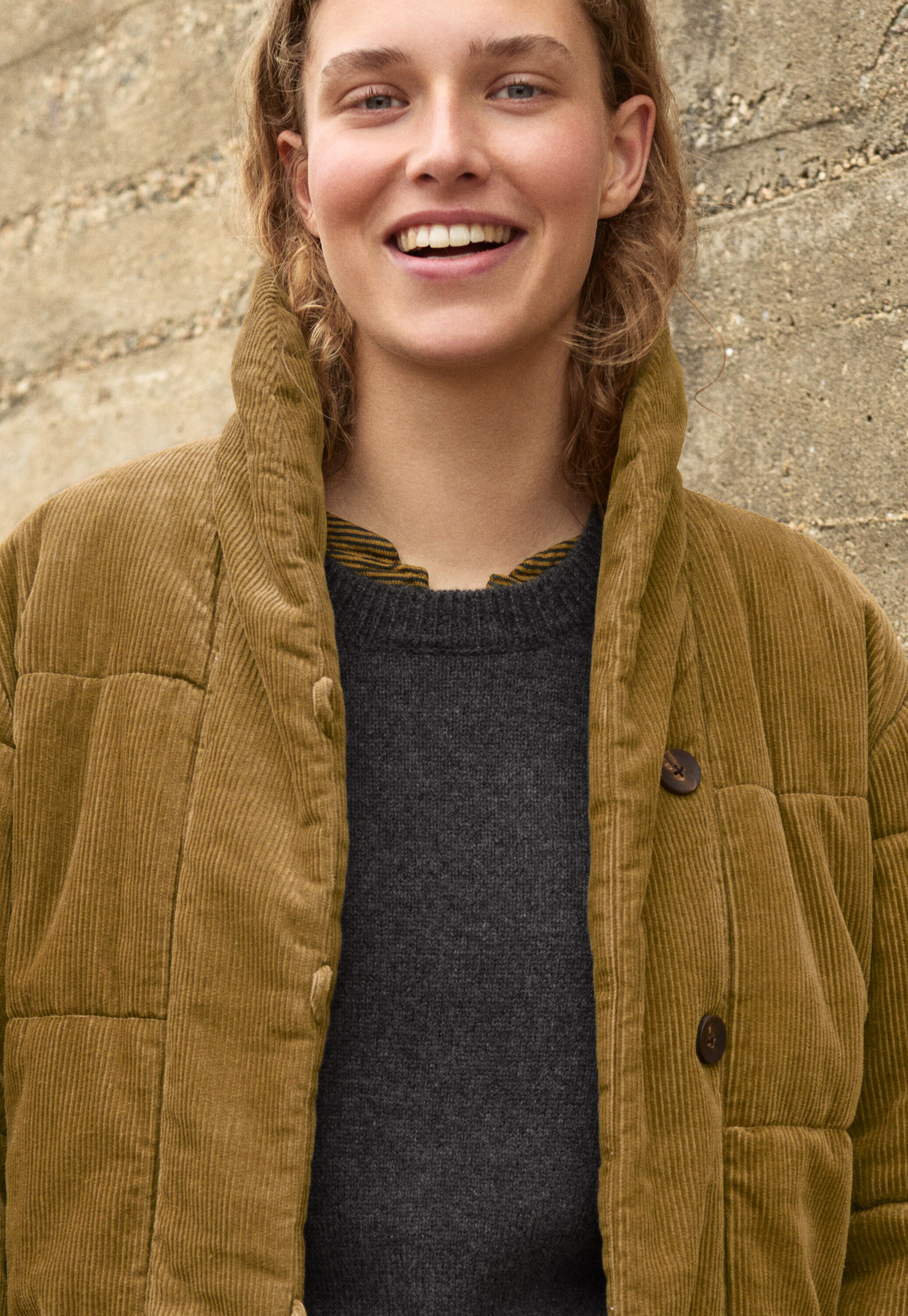 Padded shawl-collar coat