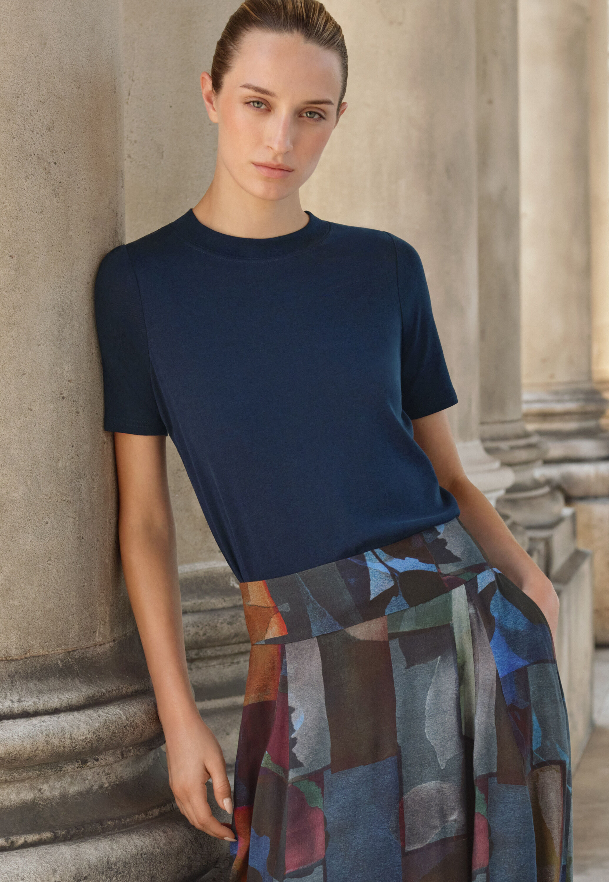 Silk & cotton T-shirt