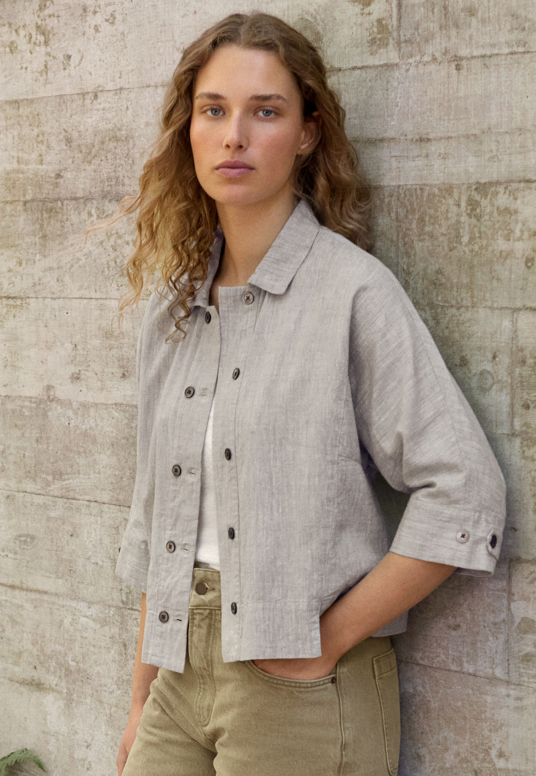 Dash-weave shirt