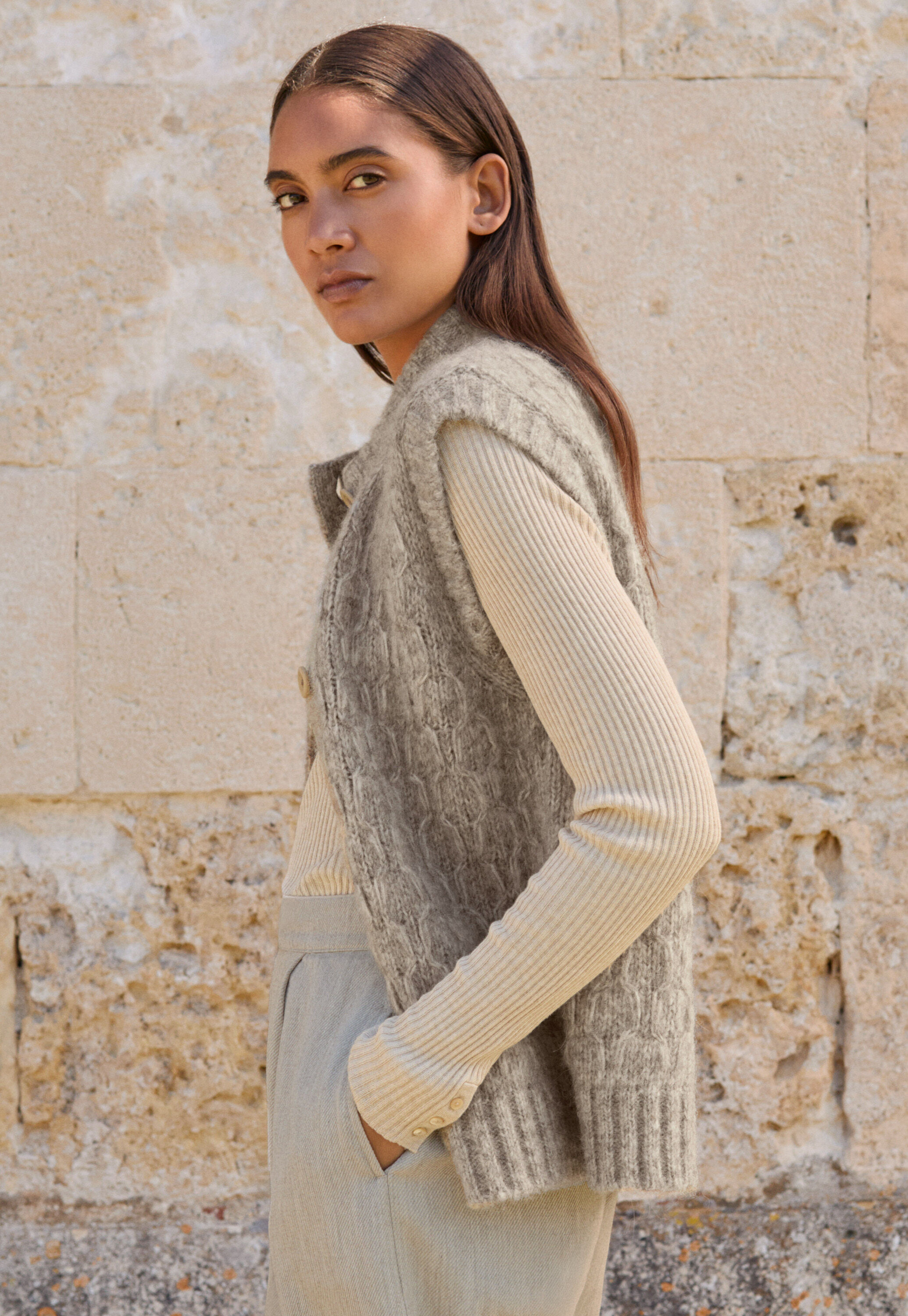 Ribbed sweater