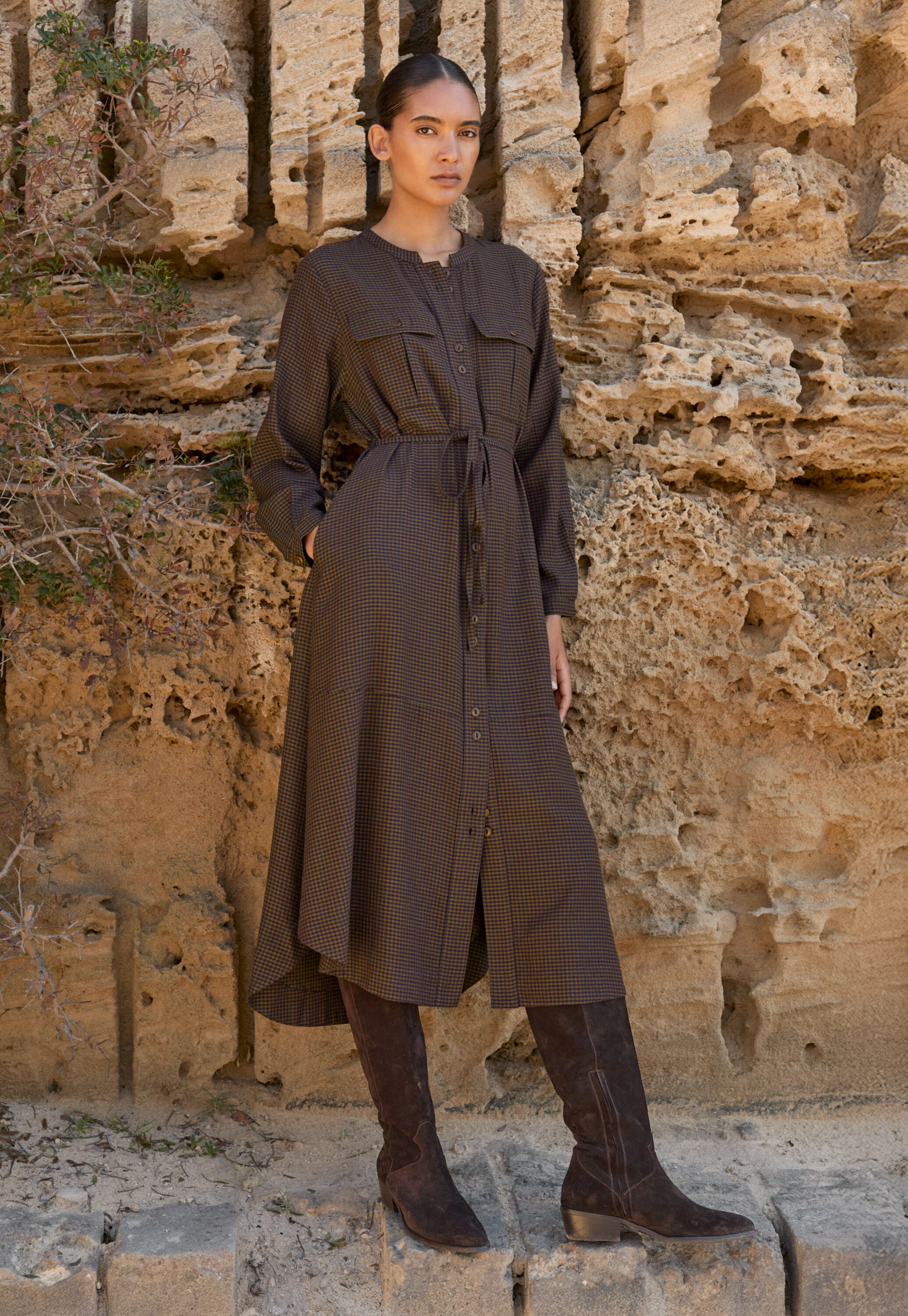 Zip-front cardigan