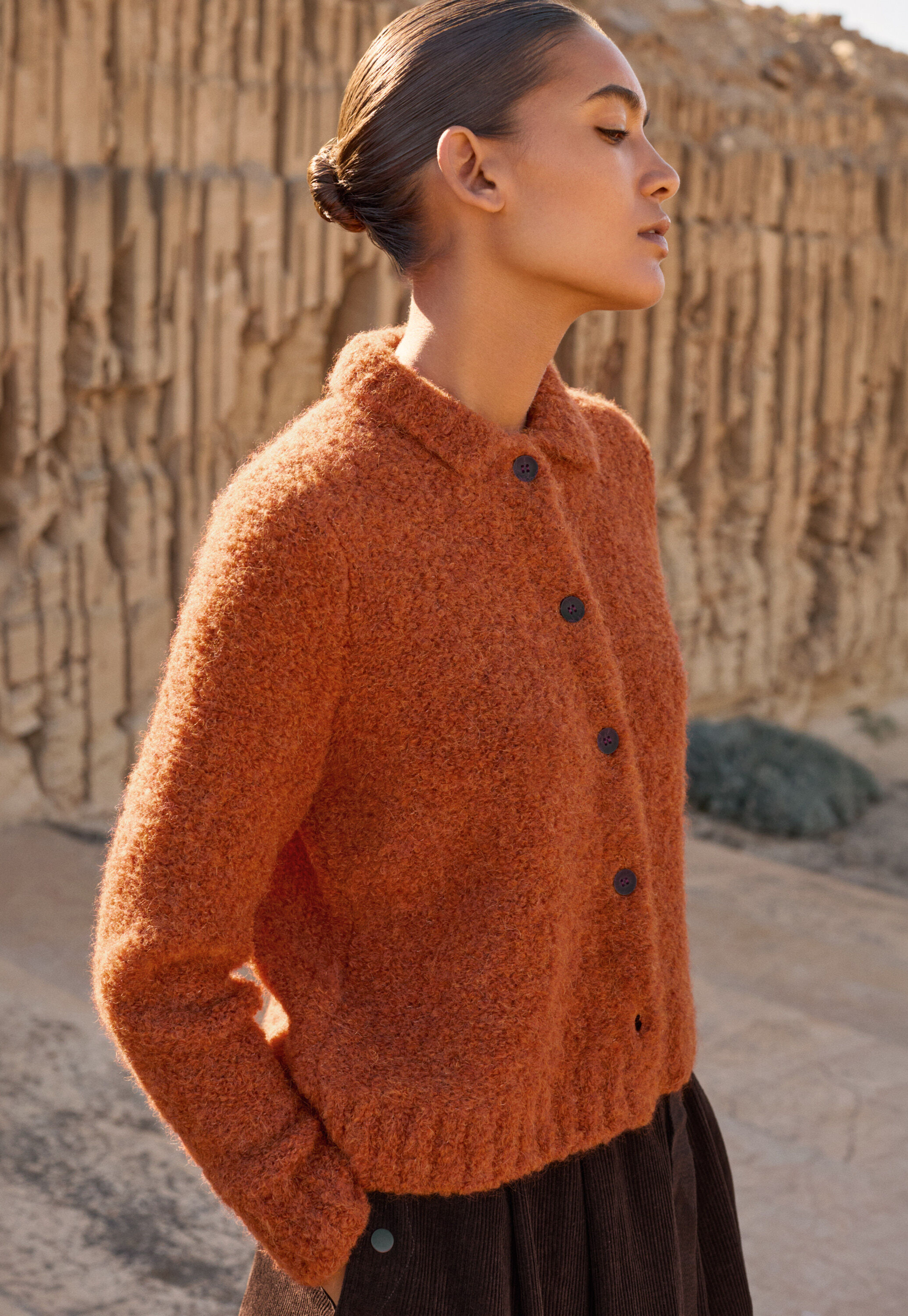 Button-through sweater