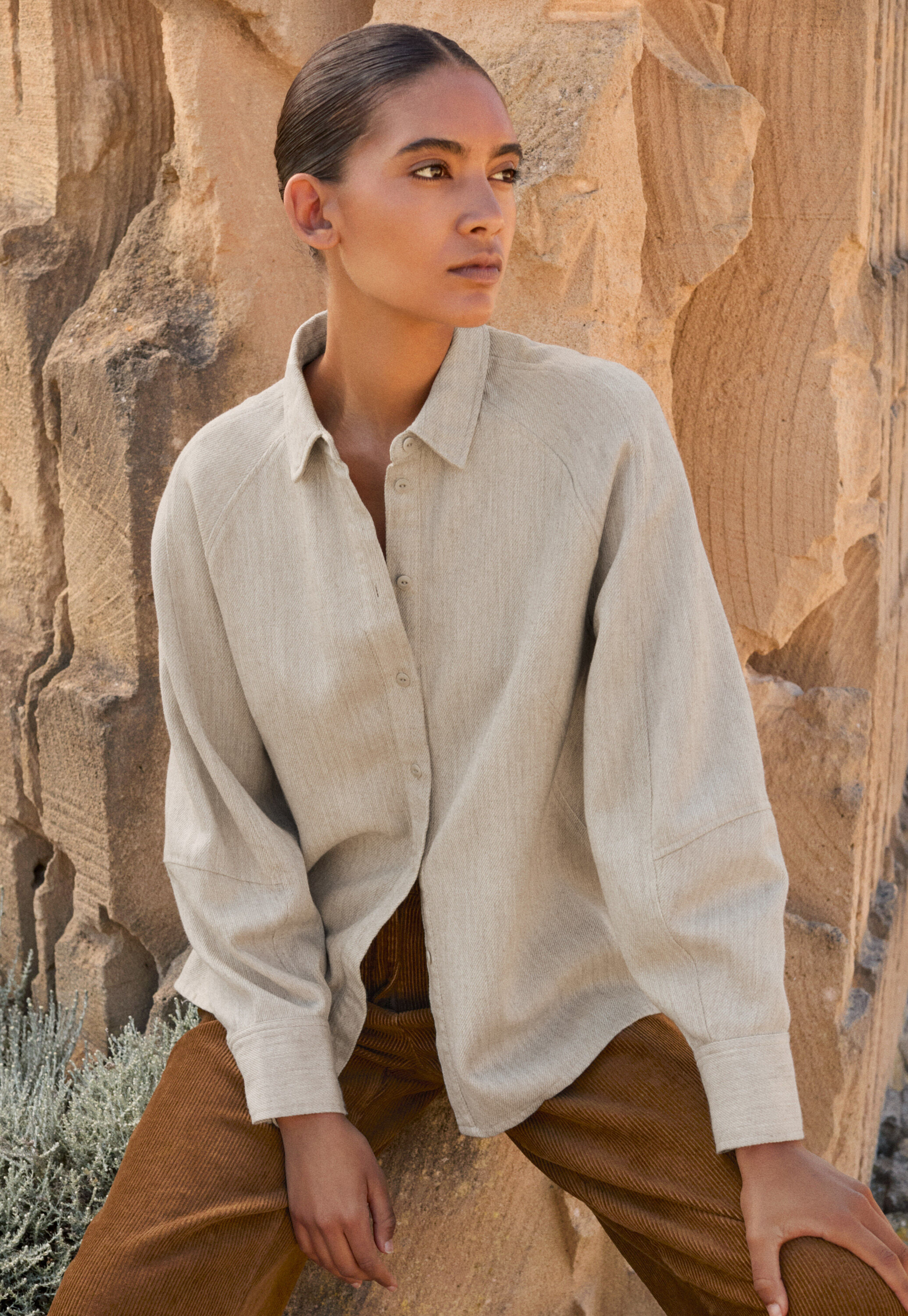 Dash-weave shirt