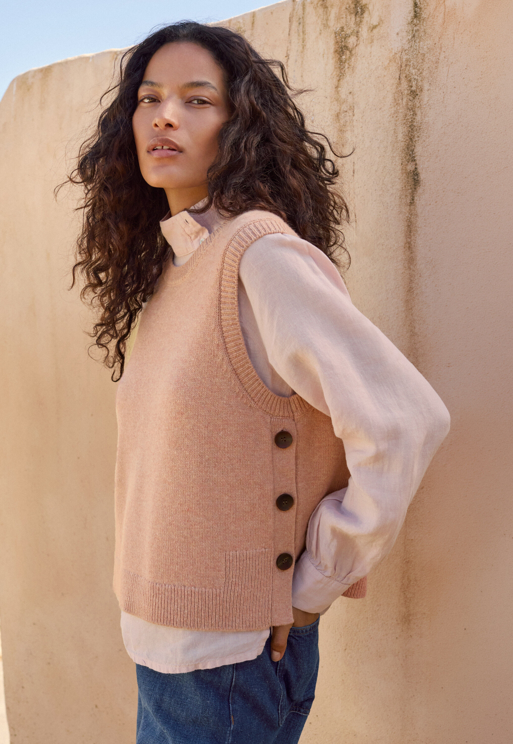 Peplum-detail dress