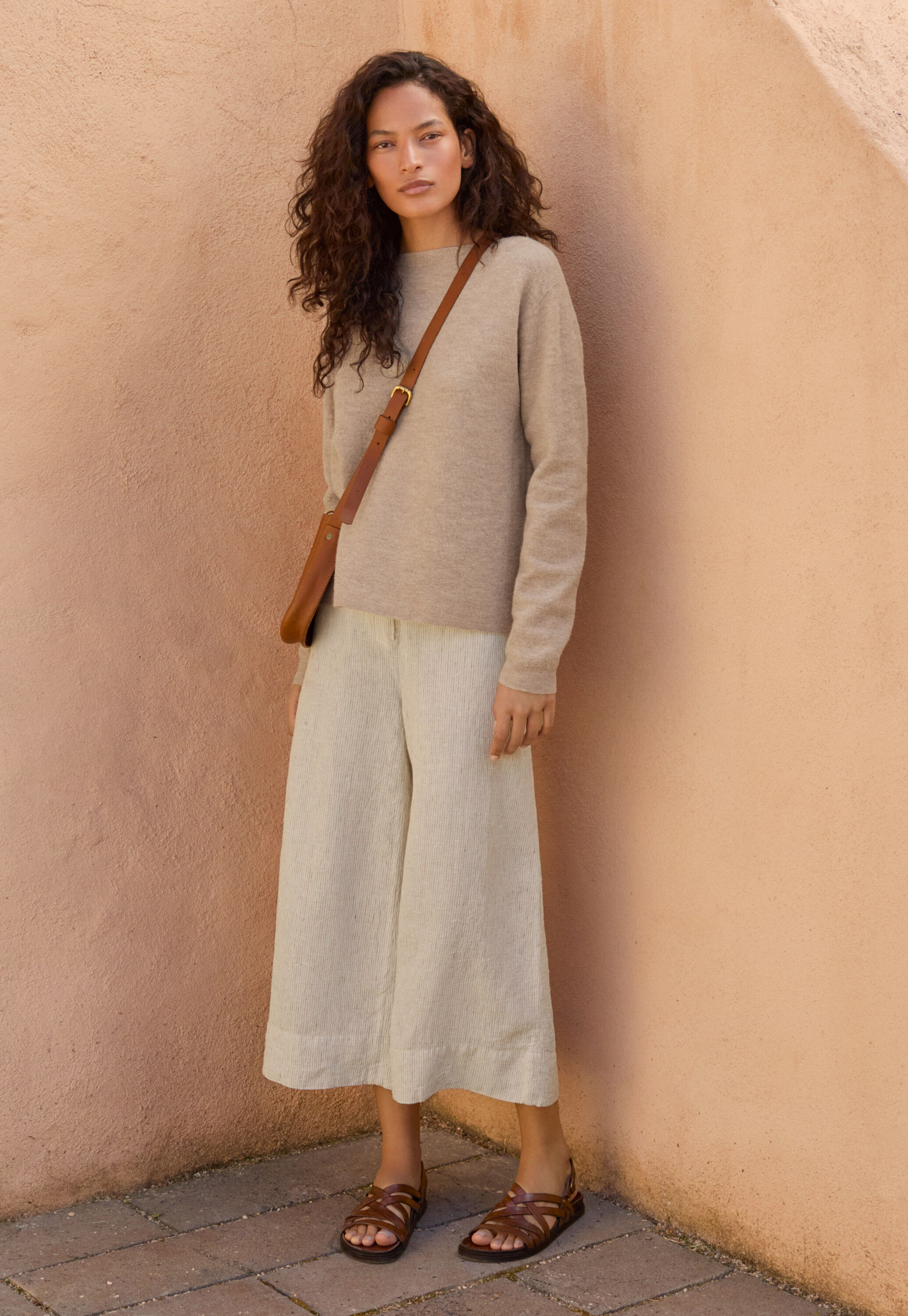 Boxy sweater, Fawn, large