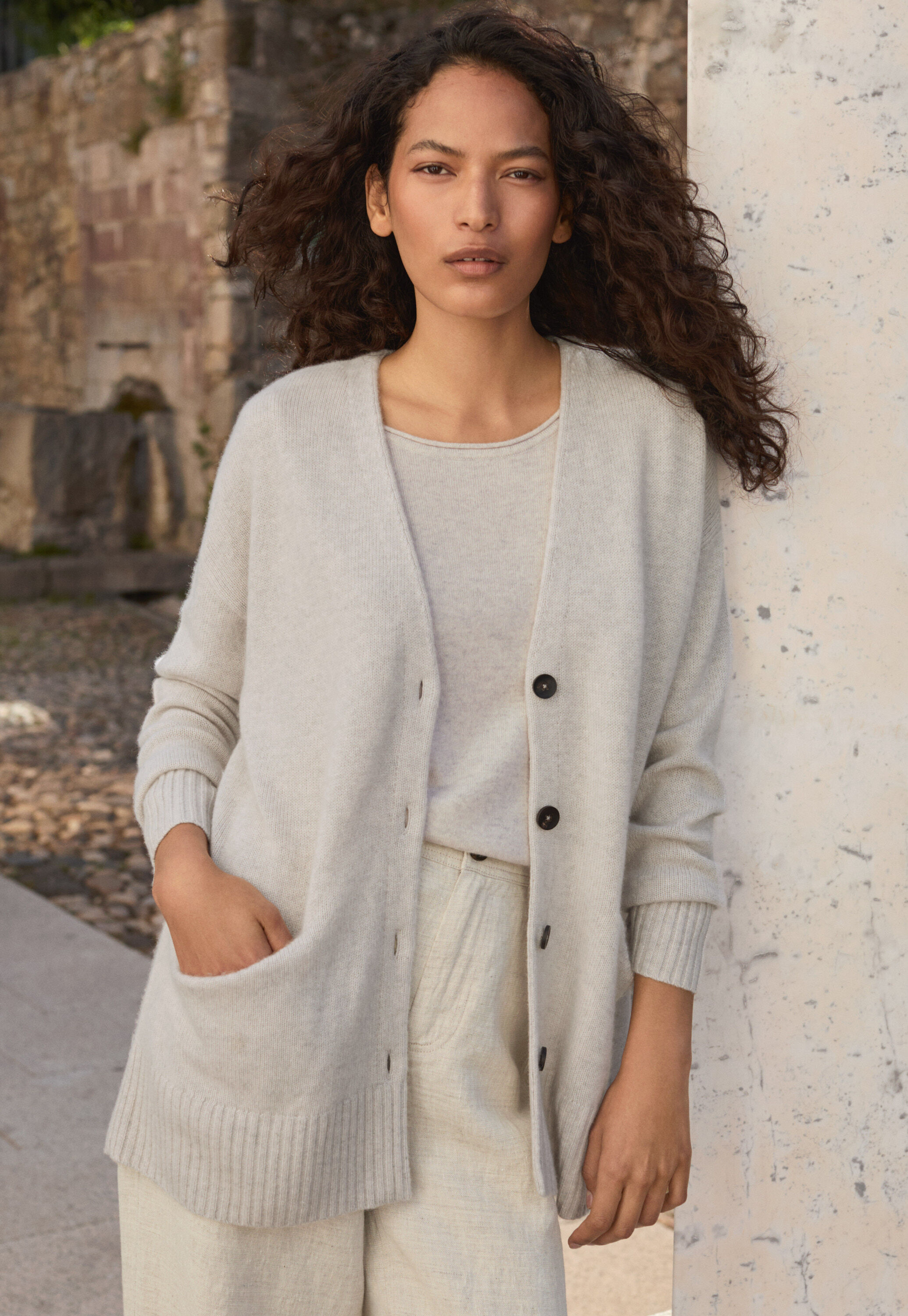 Button-through sweater