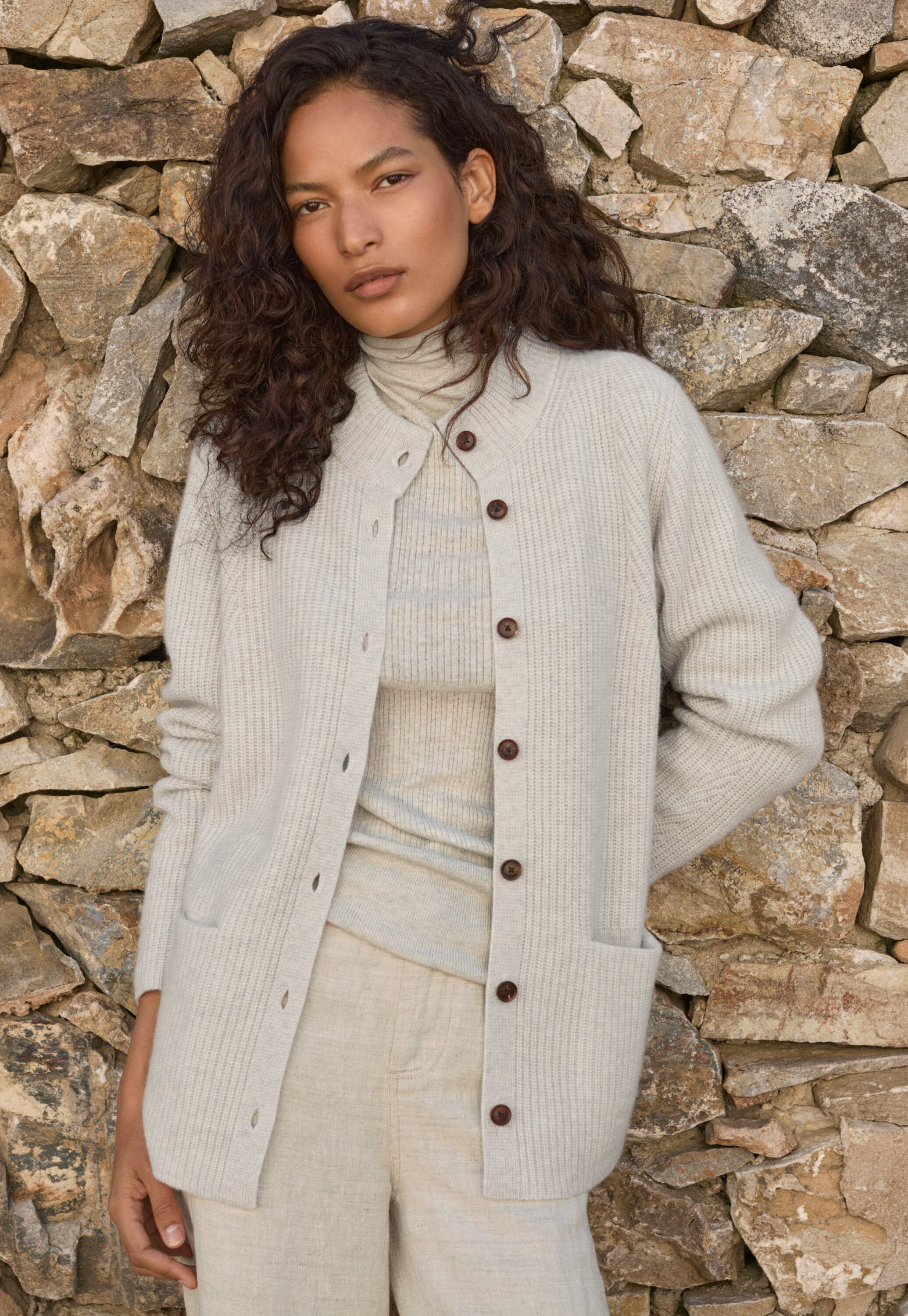 Button-through sweater