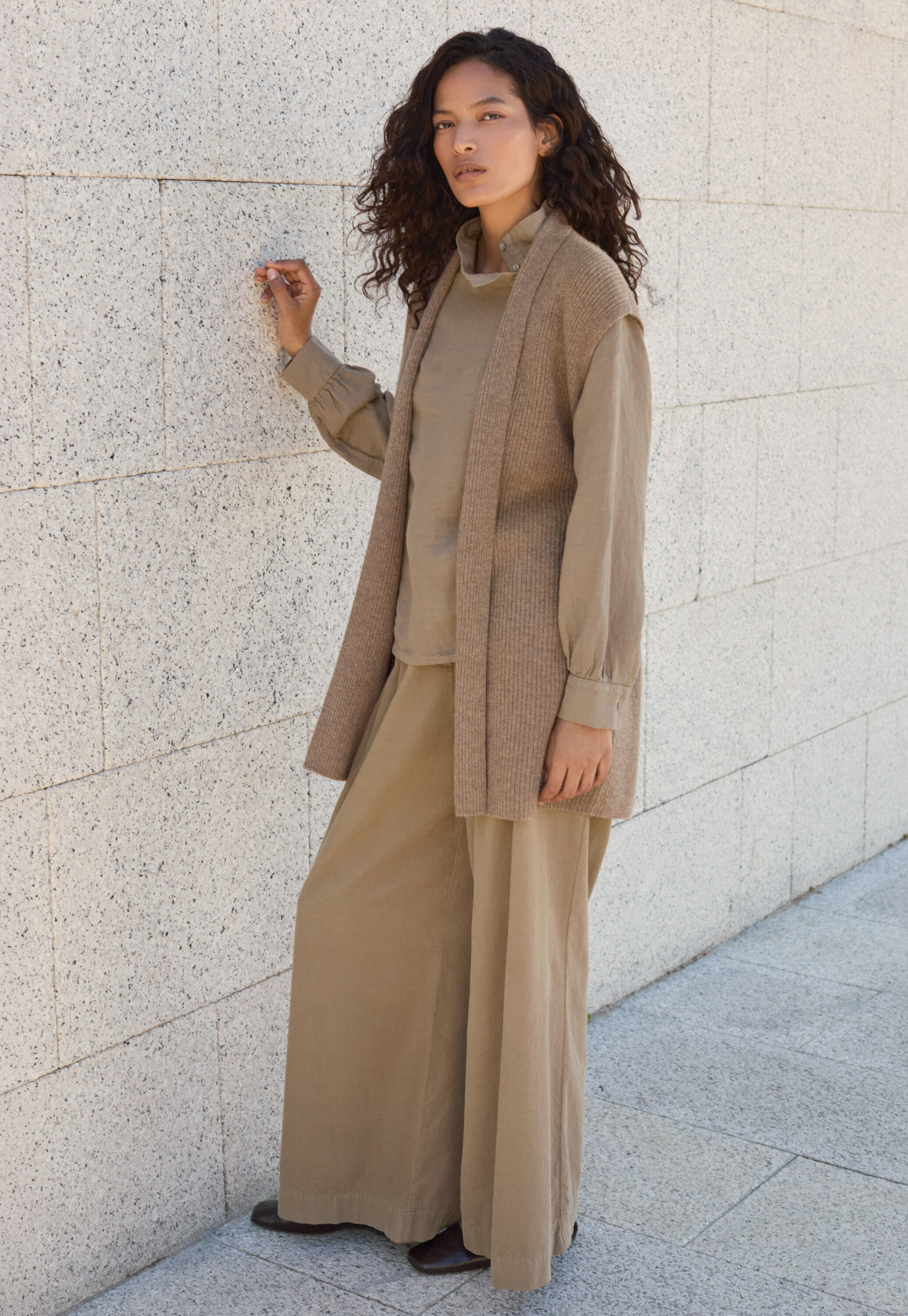 Zip-front cardigan