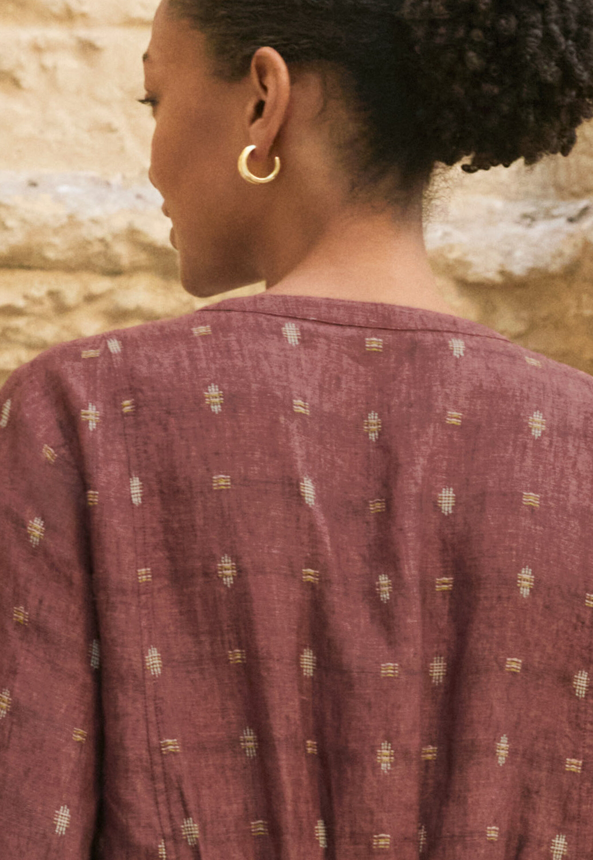 Earrings, Gold, large