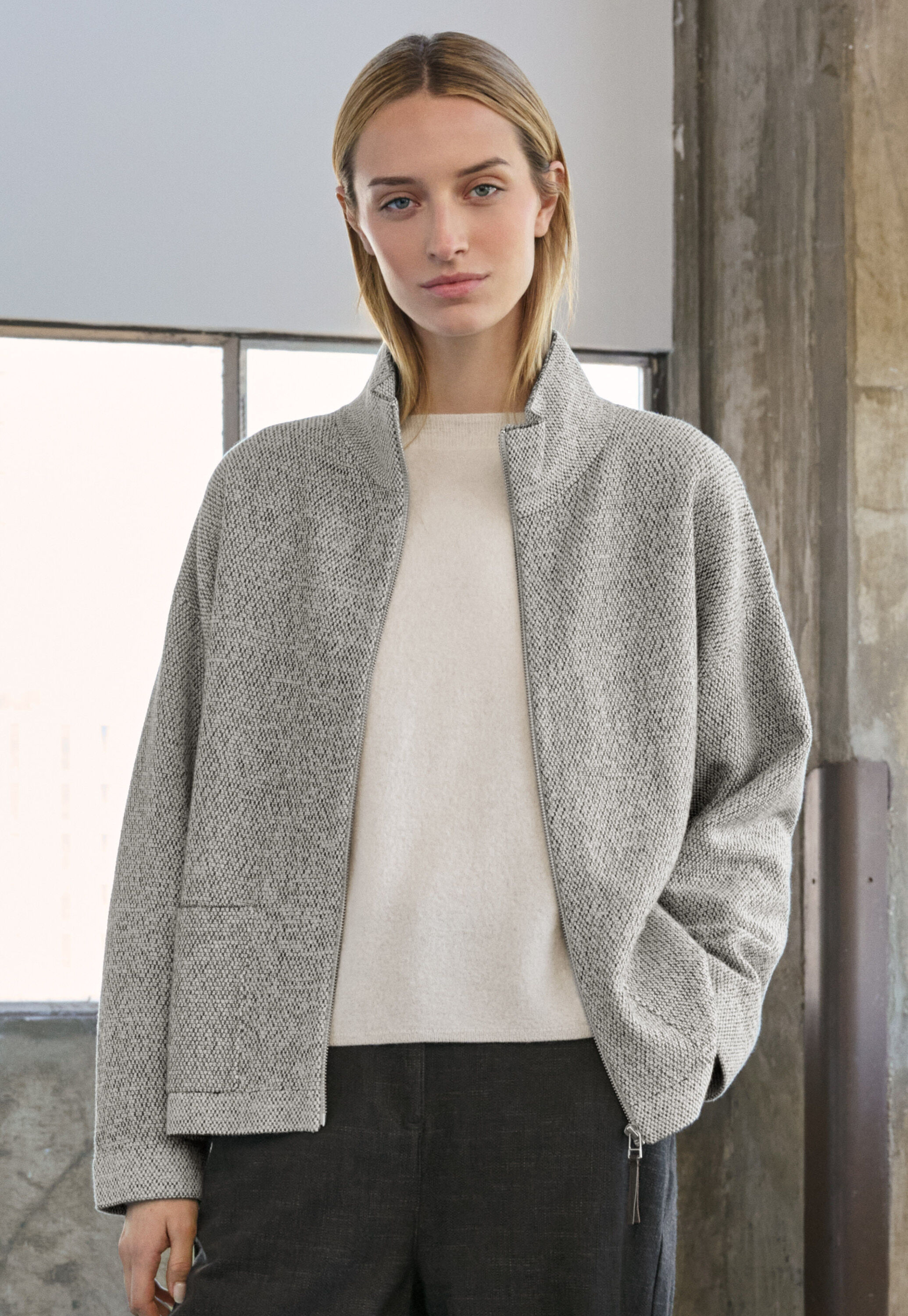 Button-through sweater