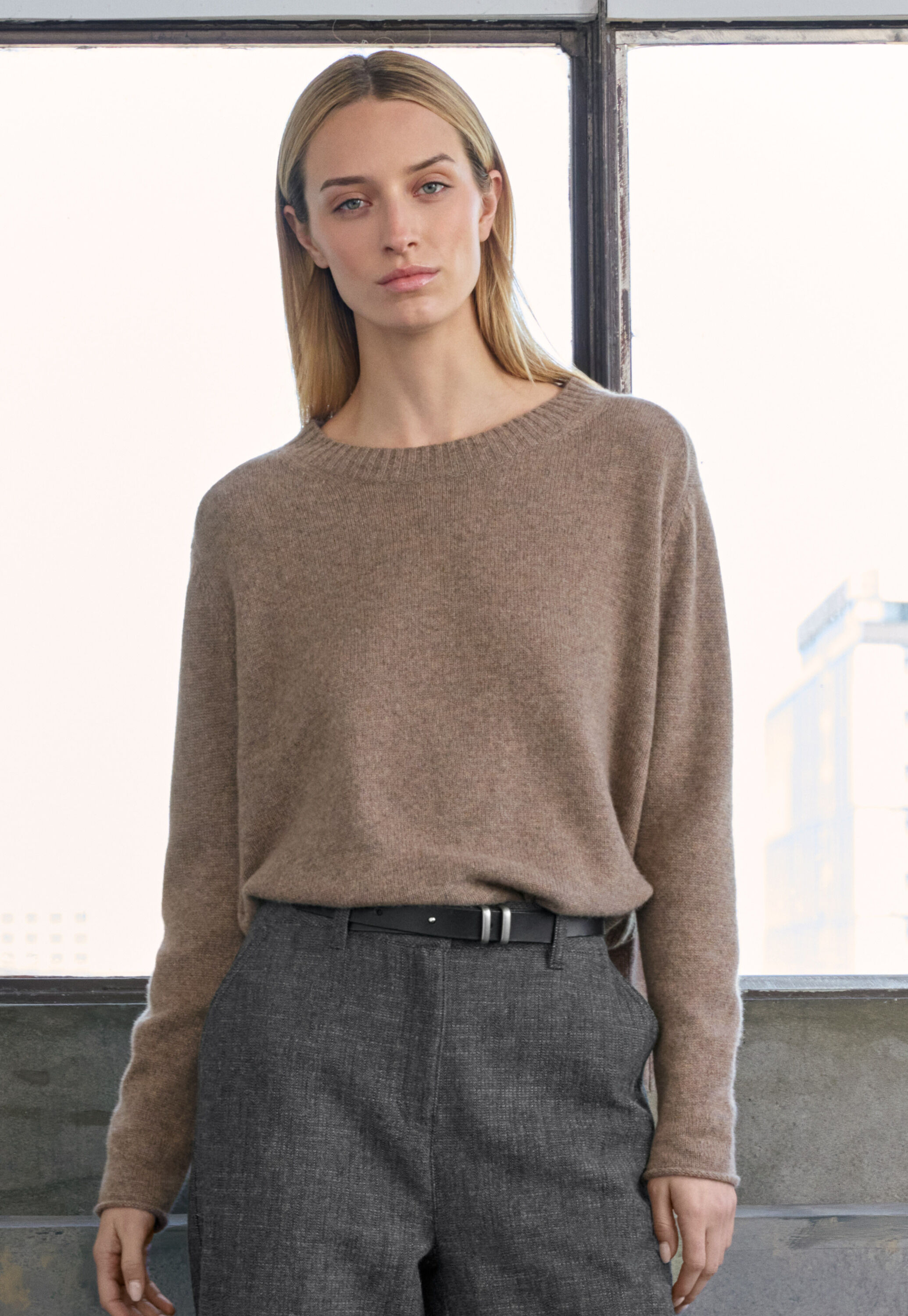 Peplum-detail dress