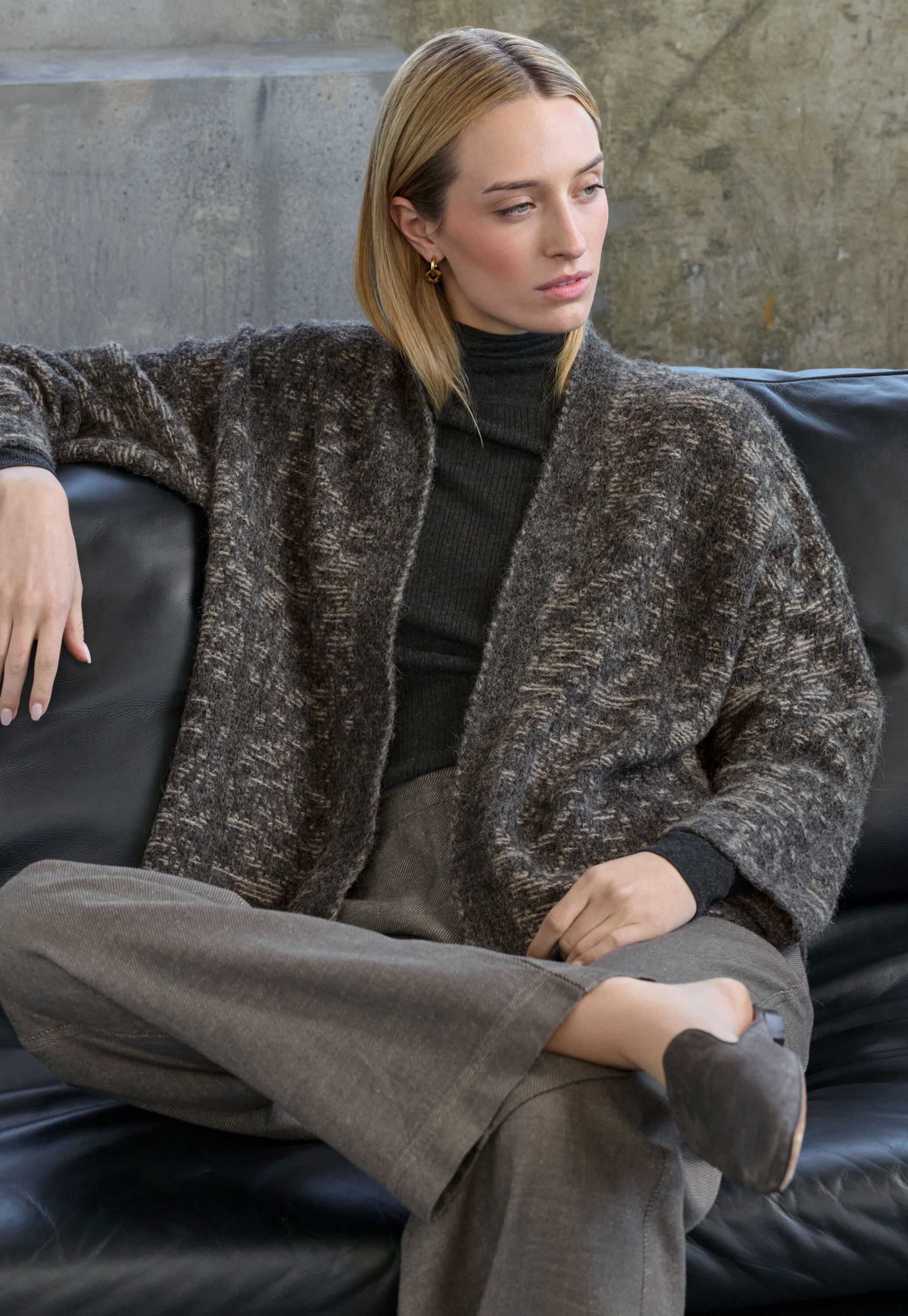 Button-through sweater