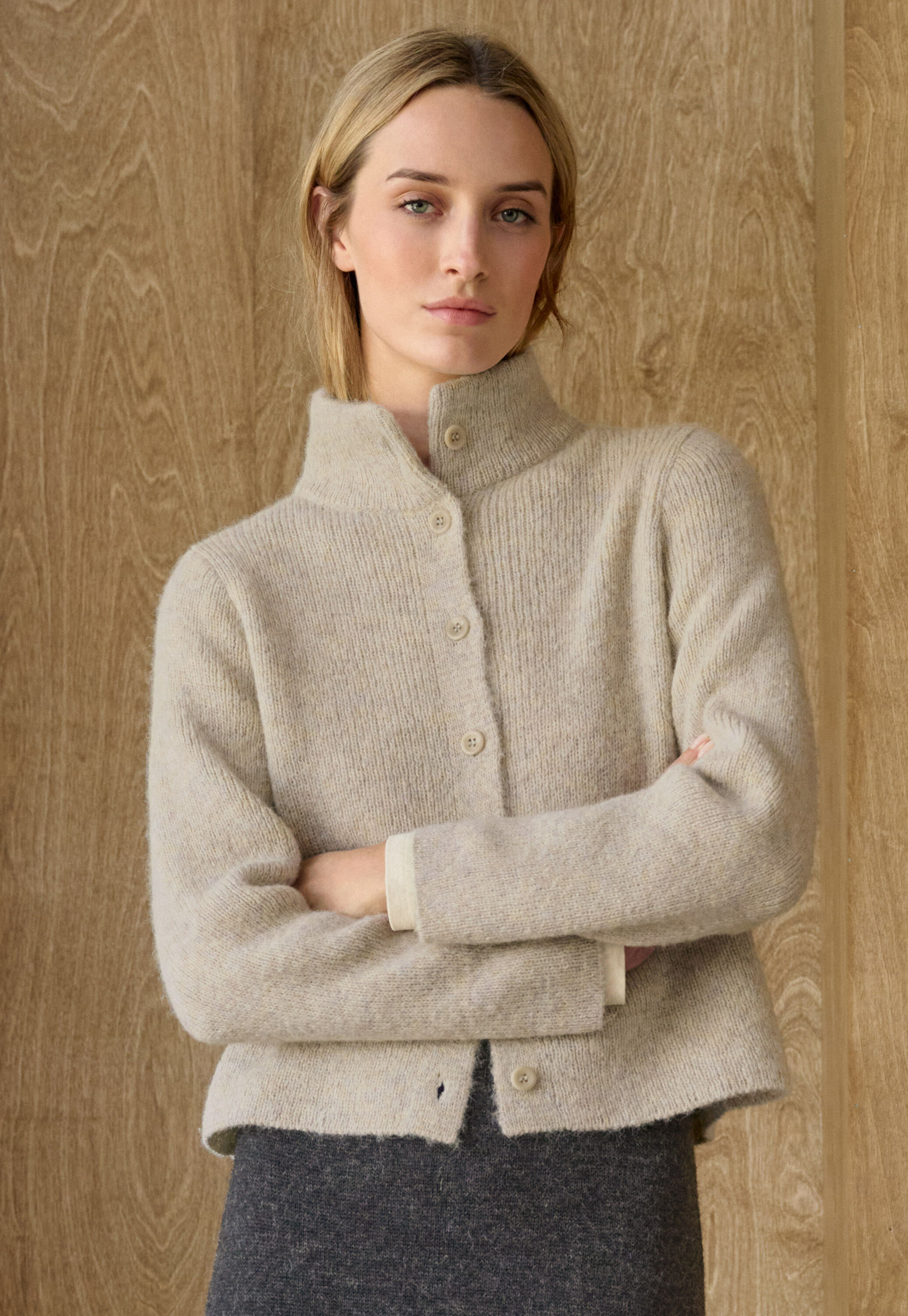 Raglan-sleeve blouse