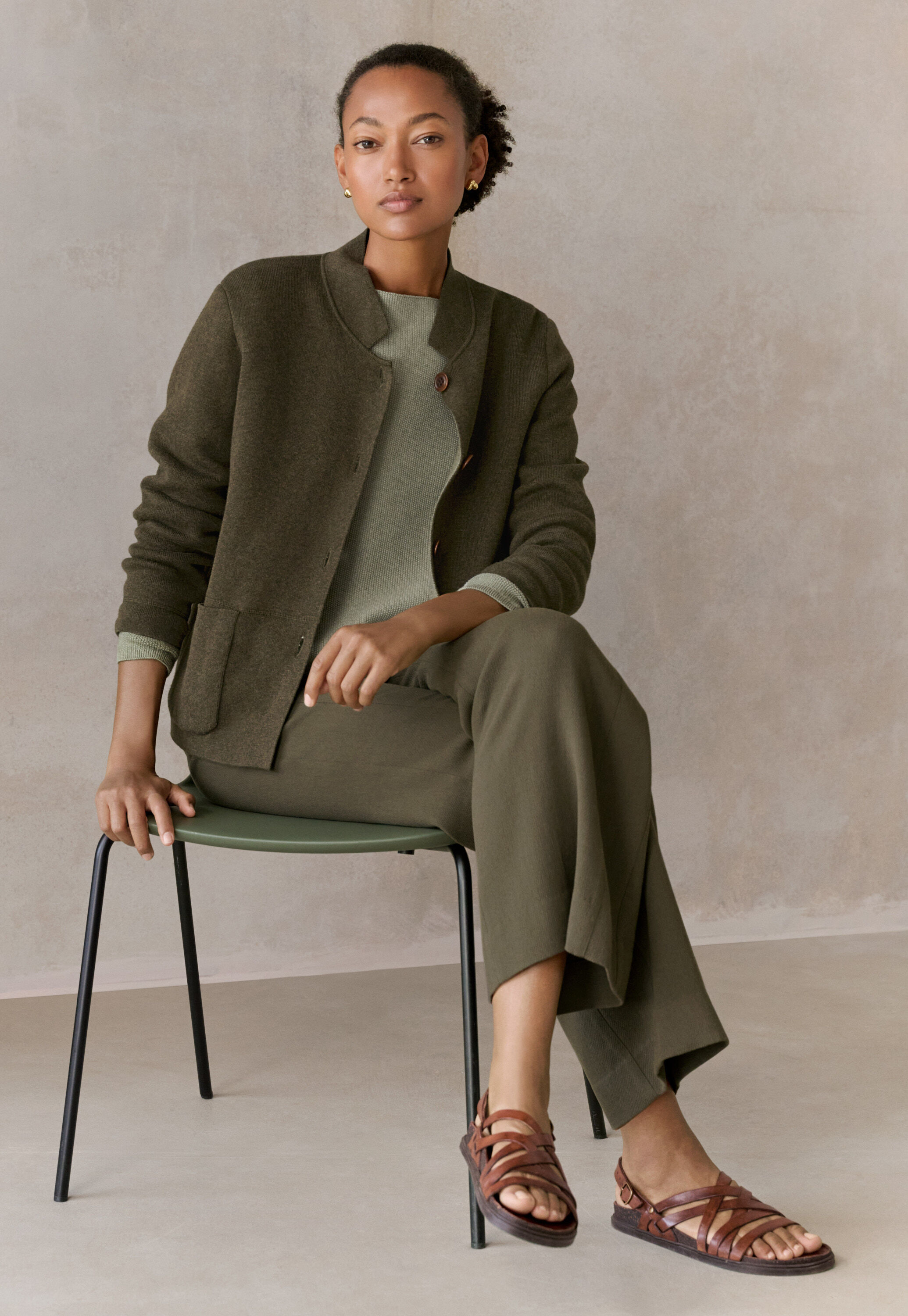 Button-through sweater