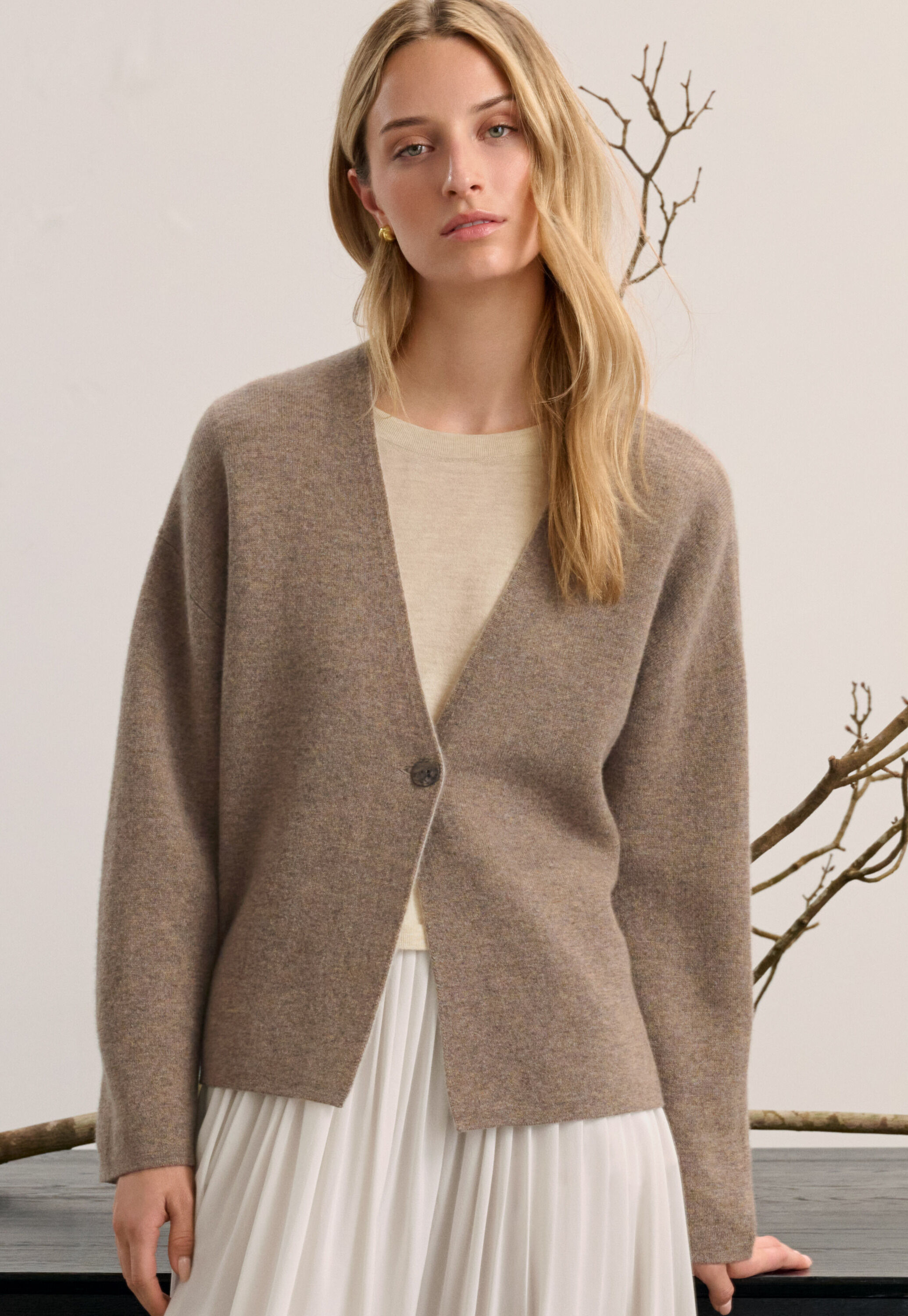 Button-through sweater