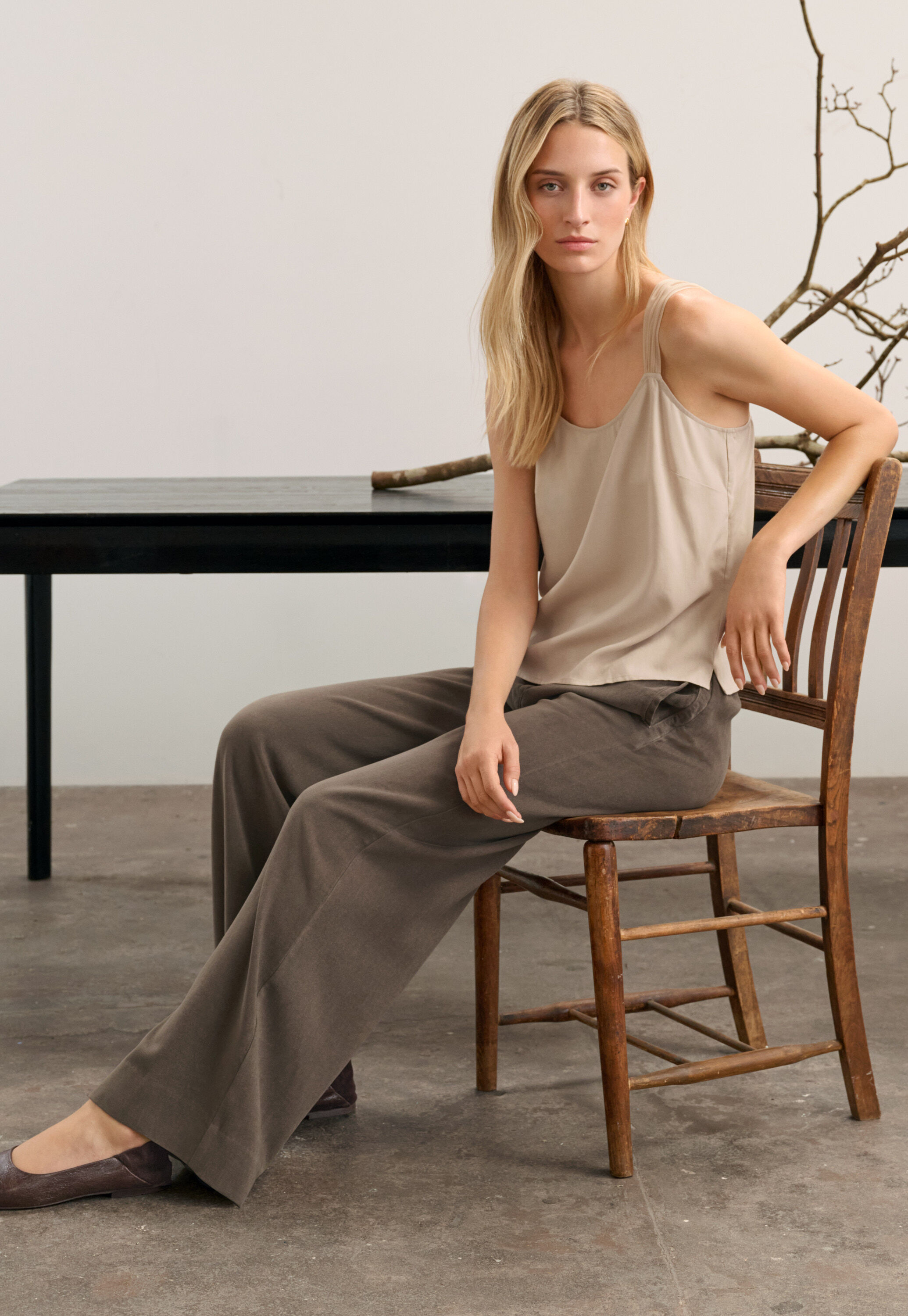 Chiffon strap camisole