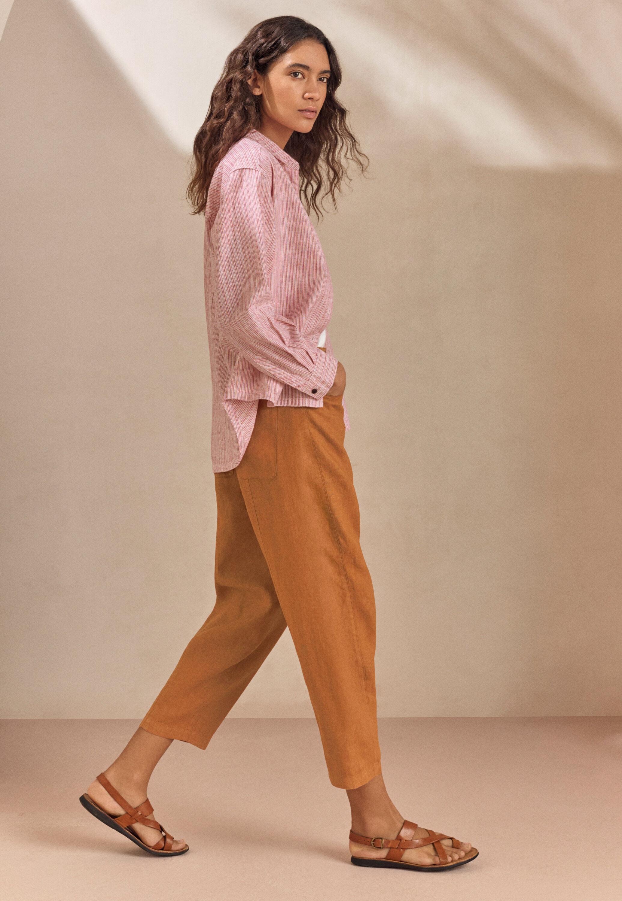 Garment-dyed overshirt